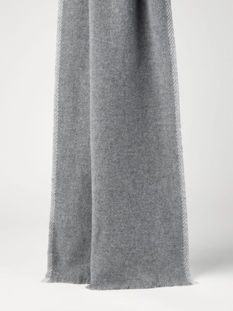 Cashmere diagonal scarf