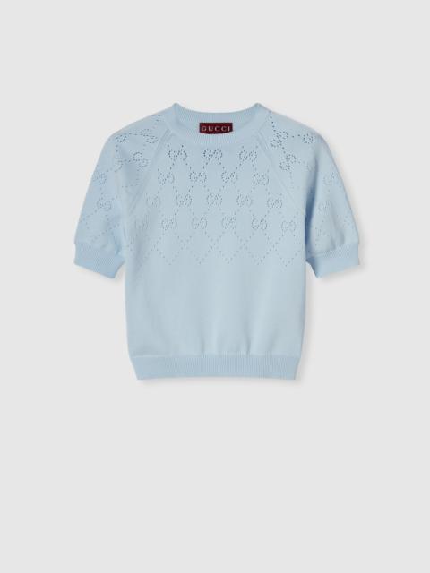 GG cotton crewneck top