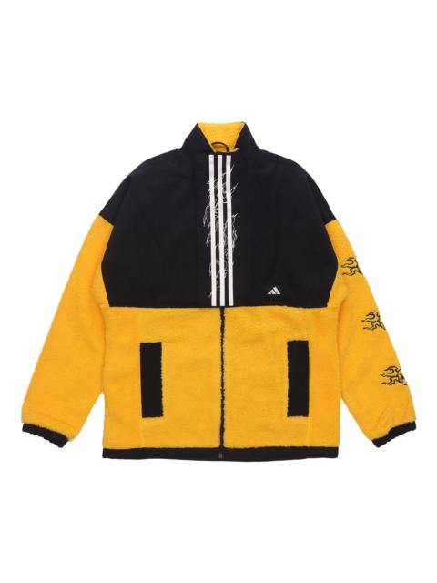 adidas Anti-Wind Jacket 'Black Yellow' GM4438