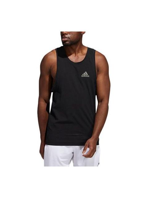 adidas Heat.Rdy Warrior Training Logo Sports Breathable Running Vest Black GT8269