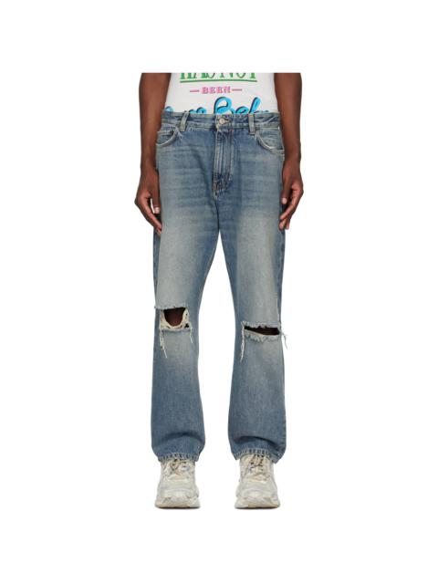 Indigo Distressed Jeans
