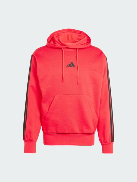 Essentials 3-Stripes Fleece Hoodie
