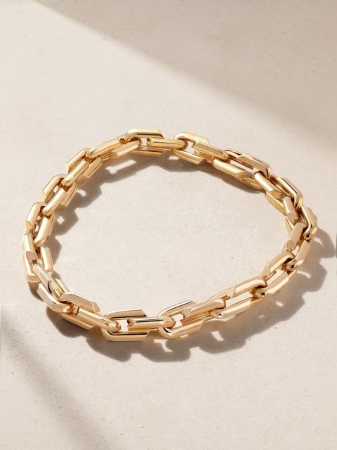 Oversized Strong Hearts 18-karat Gold Necklace