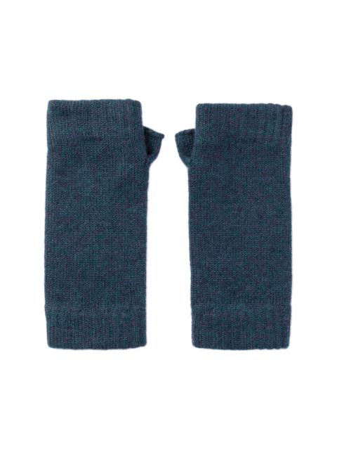 Navy Cashmere Wrist Warmers