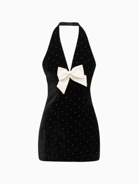 Kathy Velvet Halter Mini Dress