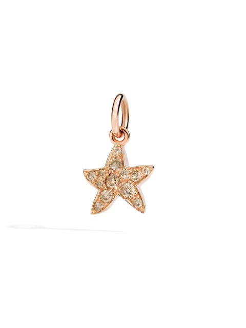 ROSE GOLD & BROWN DIAMOND STAR CHARM