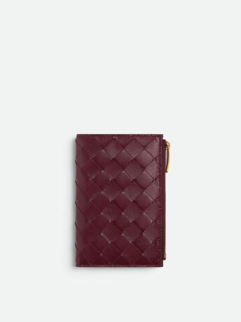 Medium Intrecciato Bi-Fold Zip Wallet