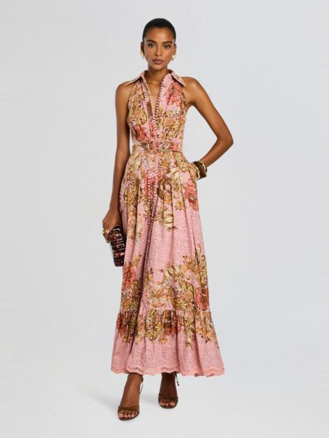 LONG SHIRT DRESS WITH BUCKLE BELT