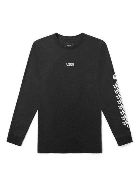 Vans OtwWhang Od Alphabet Character Printing Long Sleeves Couple Style Black VN0A4RAWBLK