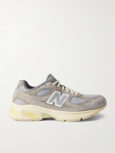 Grey Day 2010 suede, leather and mesh sneakers Gray