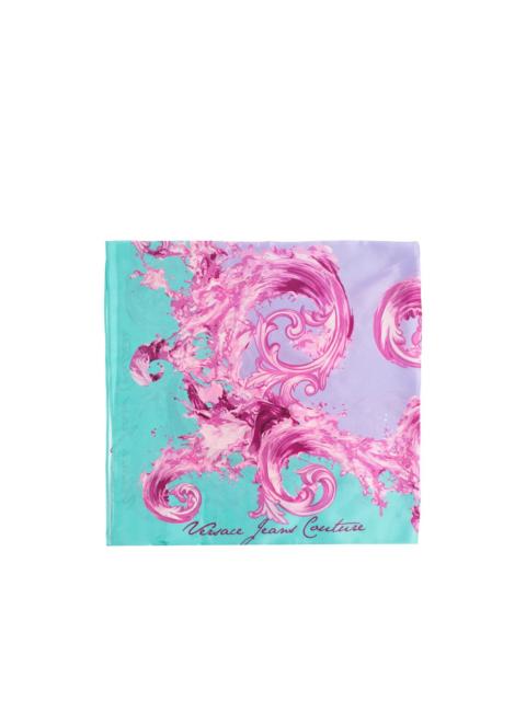 floral silk scarf