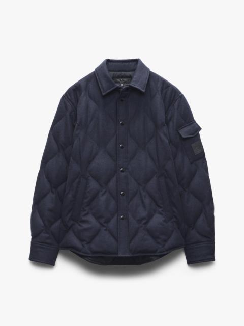 Dane Wool-Cashmere Quilted Shirt Jacket