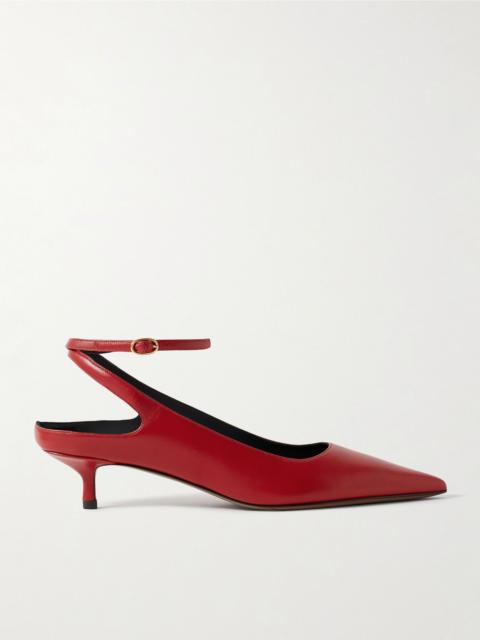Fornax leather pumps Red