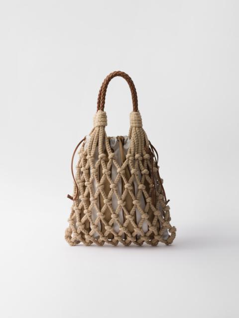 Medium cotton macramé bag