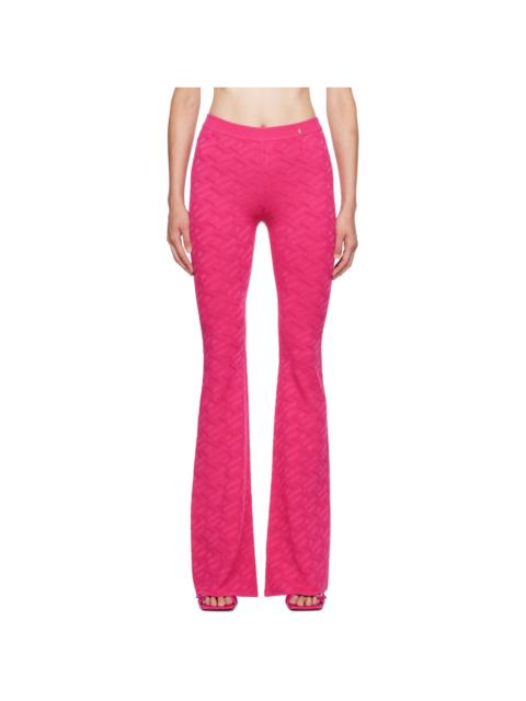 Pink Jacquard Trousers