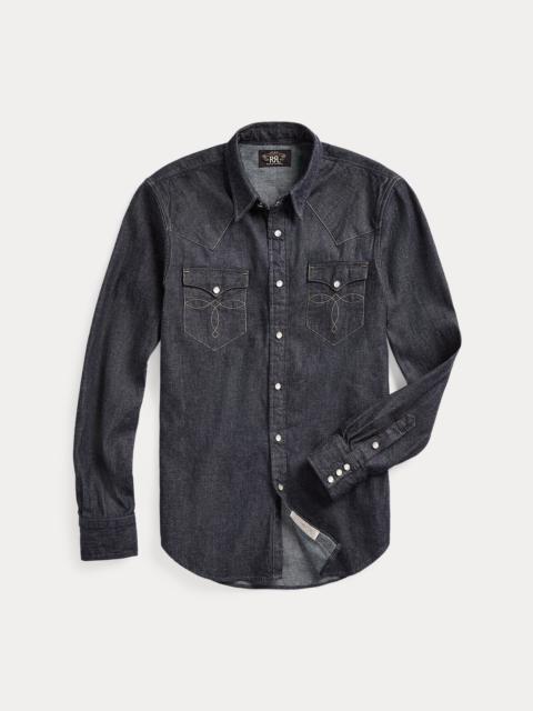 Slim Fit Denim Western Shirt