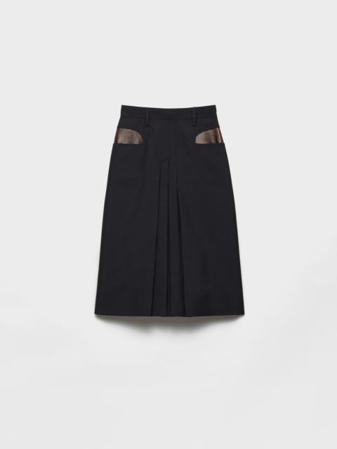 Kid mohair midi skirt