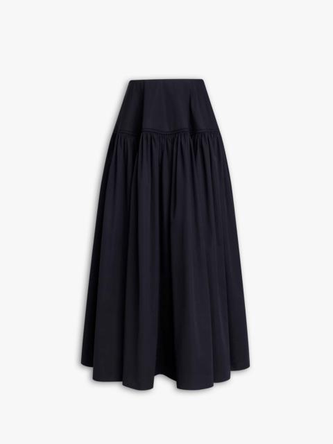 COTTON POPLIN FULL SKIRT