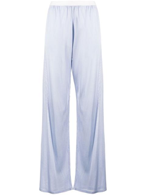 high-waisted wide-leg trousers