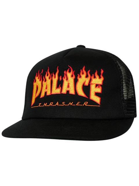 Palace x Thrasher Trucker Black