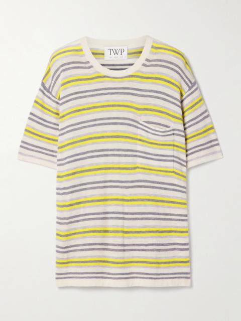 Beach Stripe Big Boy Striped Cashmere T-shirt