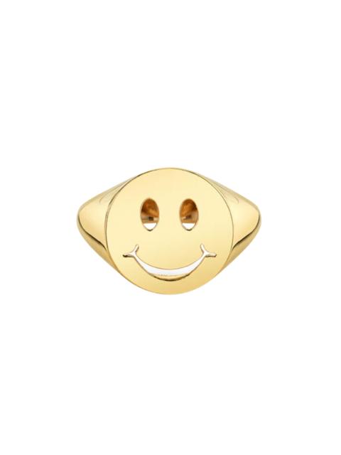 Happy Face Signet Ring