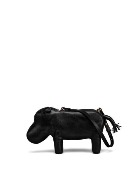 Hippo-motif shoulder bag
