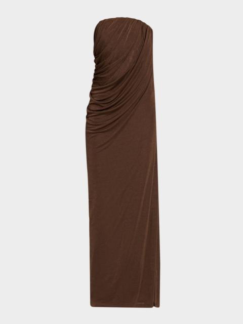 Zella Draped Strapless Dress