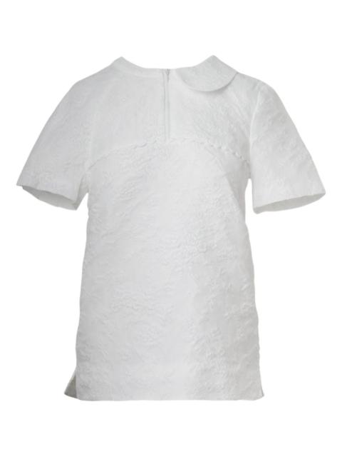 semi-peter pan collar top