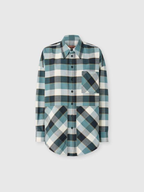 Oversized check shirt