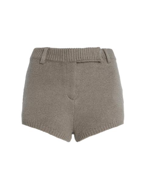 Ivy Knit Cotton Shorts grey