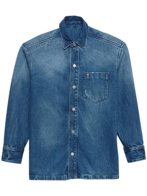 Ami de Coeur-plaque denim jacket