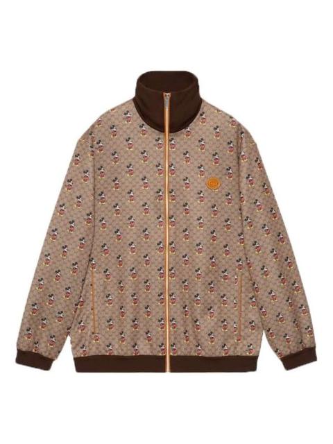 Gucci x Disney Full-Printed Mickey Pattern Long Sleeve Jacket For Men Brown 604210-XJB64-2100