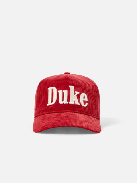 Duke Red Corduroy Cap