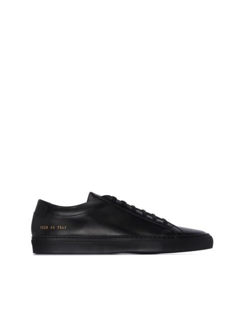 black Achilles leather low-top sneakers