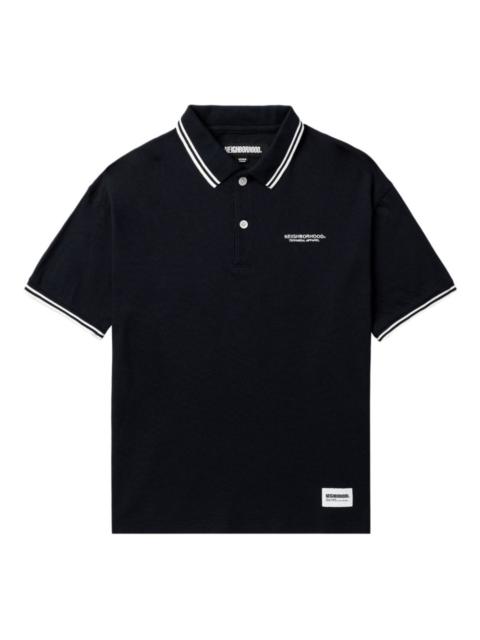 tipped polo shirt