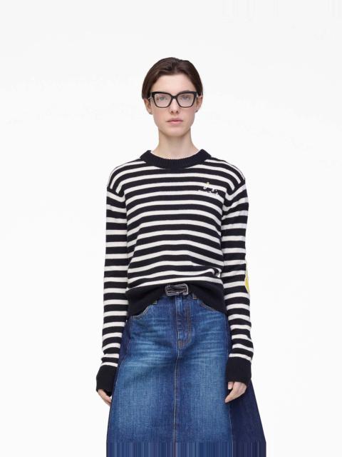 JOY STRIPED CREWNECK