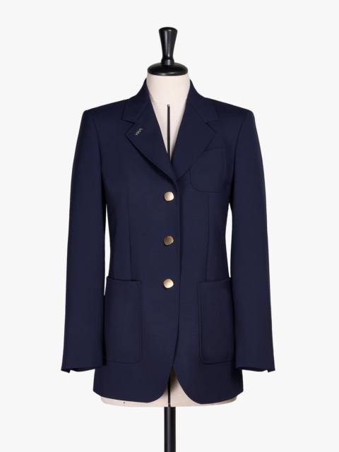 FARAONE Wool and mohair canvas blazer