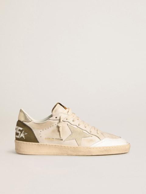 Men's Ball Star LTD with beige suede star and platinum laminated leather heel tab