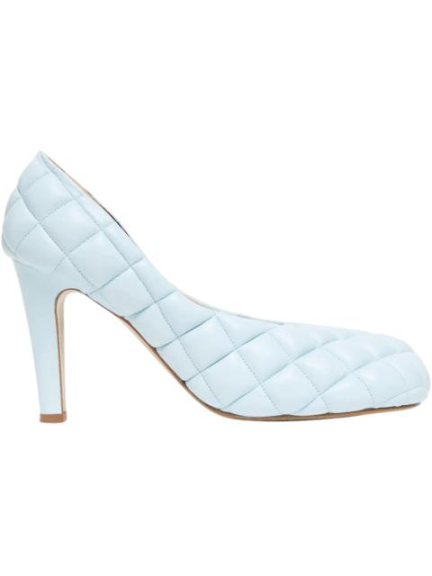 Bottega Veneta Quilted Pattern Leather Pumps Dream Blue