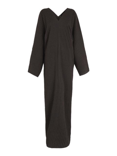 Wool-Blend Maxi Dress print