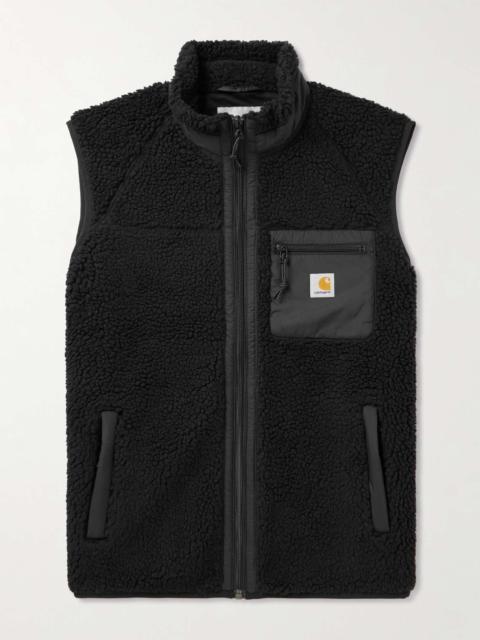 Prentis Logo-Appliquéd Shell-Trimmed Fleece Gilet