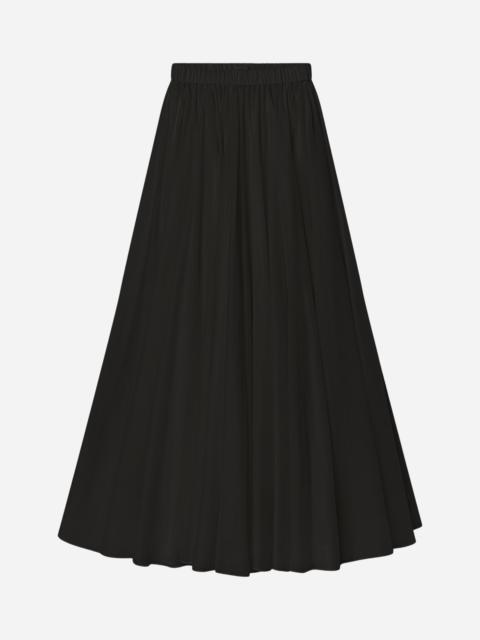 Crinoline Double Layer Skirt in Cotton Silk Voile