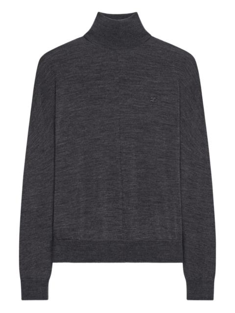 turtleneck long-sleeves sweater