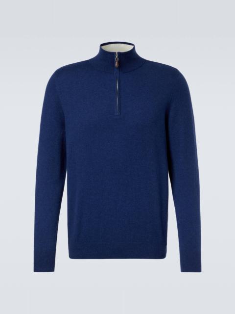 Mr Fenchurch cashmere half-zip sweater