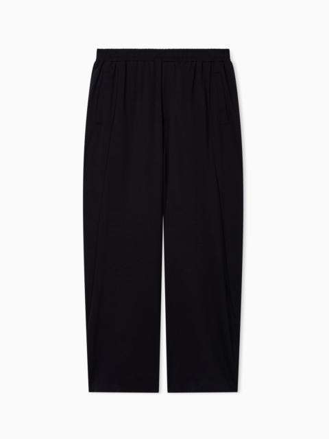 JERSEY TROUSERS WITH AN ELASTICATED WAIST