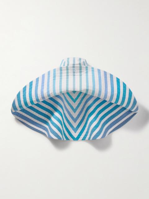 Pamela Striped Cotton-blend Hat
