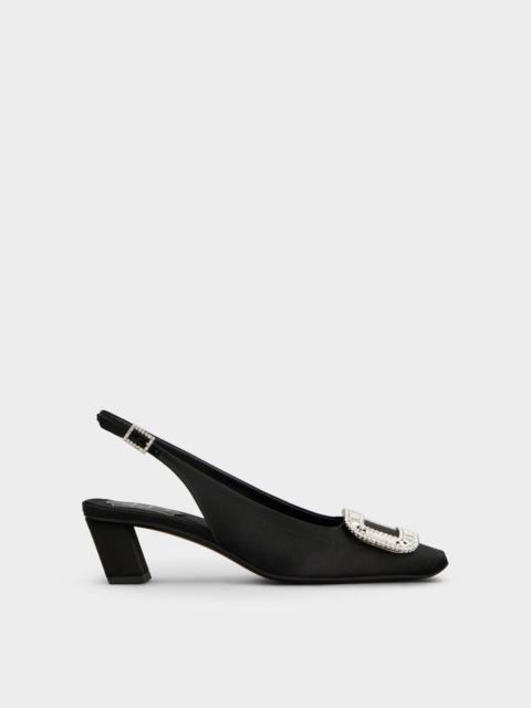 Belle Vivier Slingback Pumps in satin