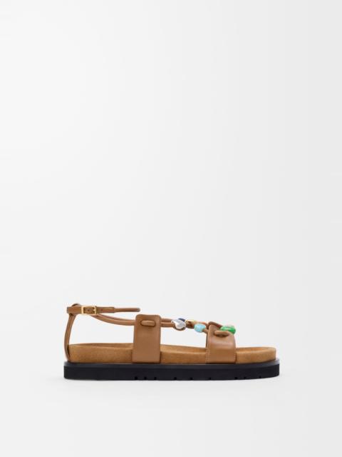 Pebble Beads fussbett sandal in nappa lambskin