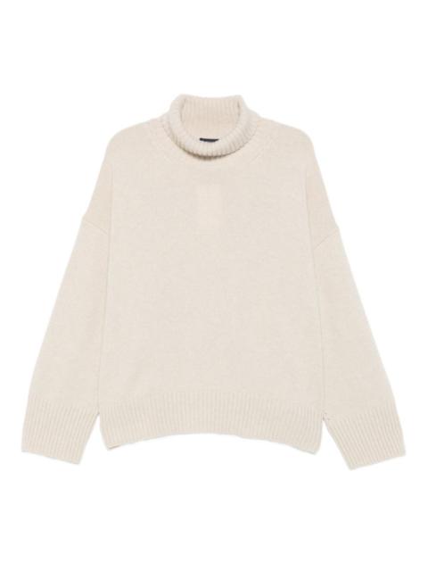 roll-neck wool sweater